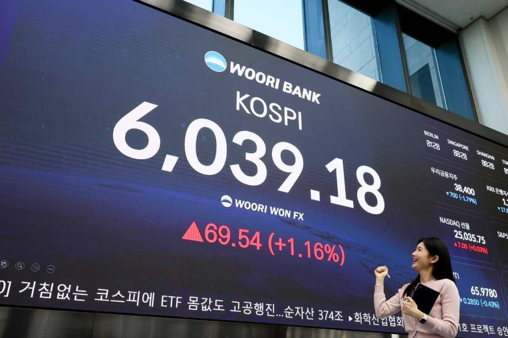 KOSPI Surges Past 6,000 Driven by Chip Stocks
