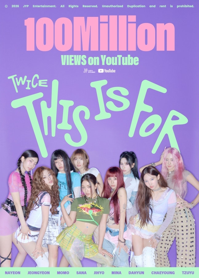 TWICE "This Is For" Music Video Hits 100 Million Views