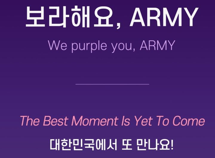 BTS Army Farewell Purple Project