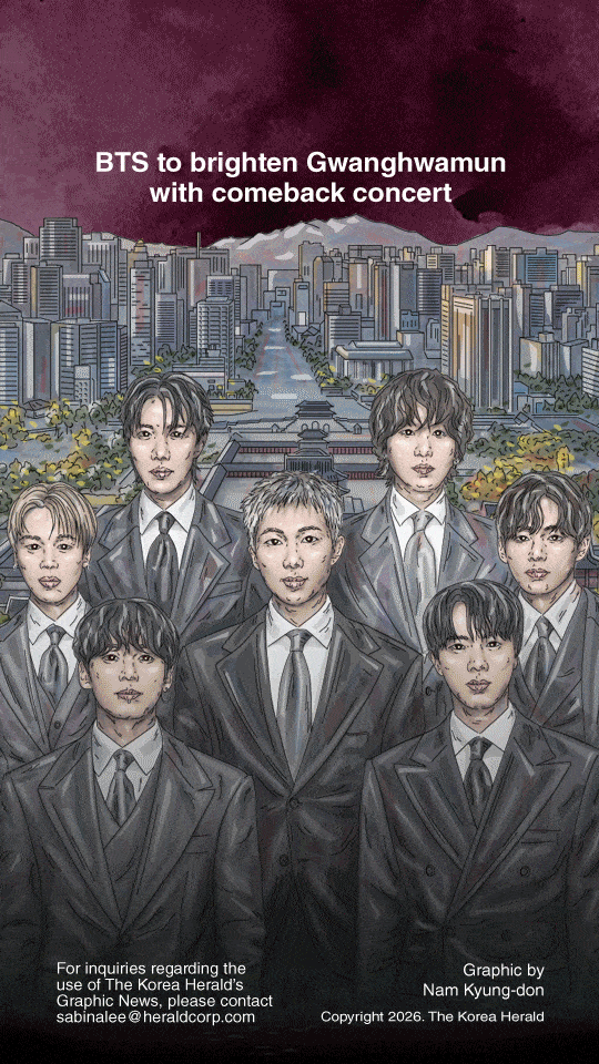 BTS Comeback Concert Gwanghwamun Graphic News