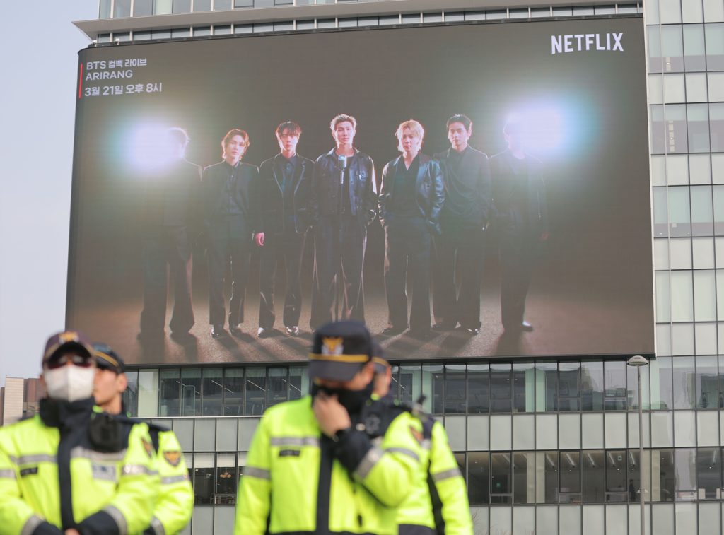 BTS Gwanghwamun Comeback Concert Off-Site Rehearsal