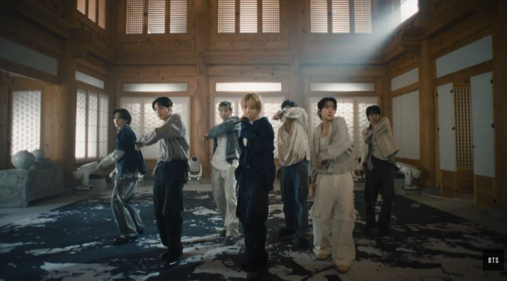 BTS Swim Performance Hanok Filming