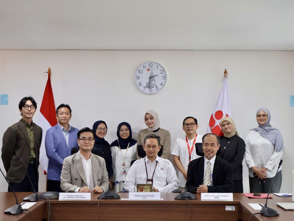 Cosmax Indonesia BRIN Skin Microbiome Research Partnership