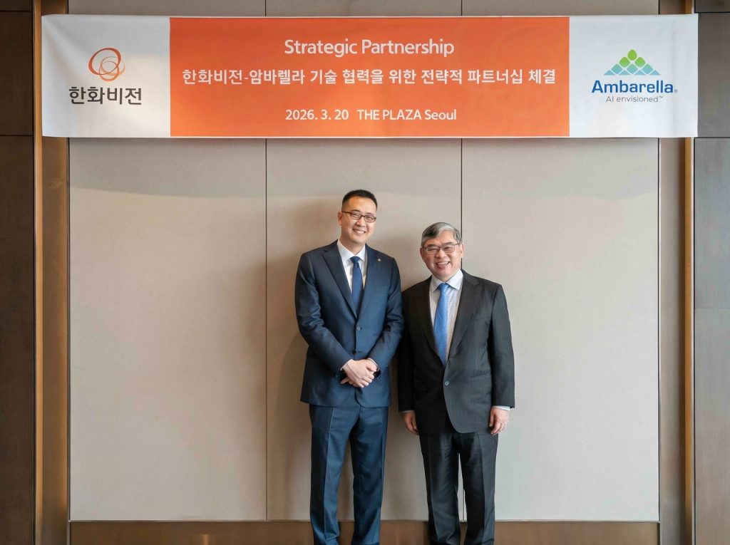 Hanwha Vision Ambarella AI Surveillance Technology Partnership