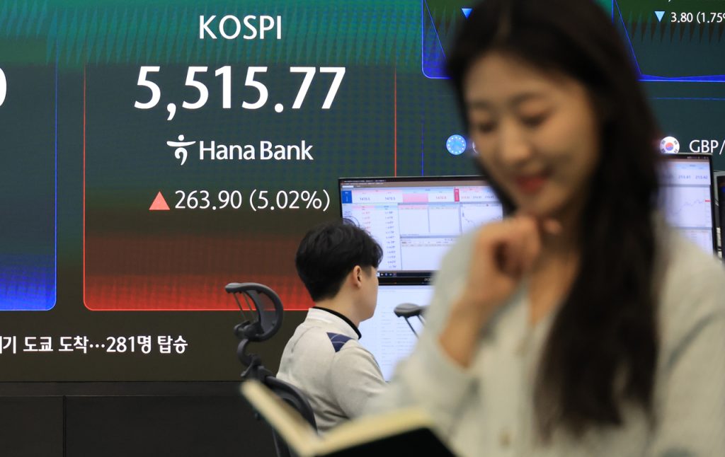 Kospi Surges 5% on Easing Middle East Tensions