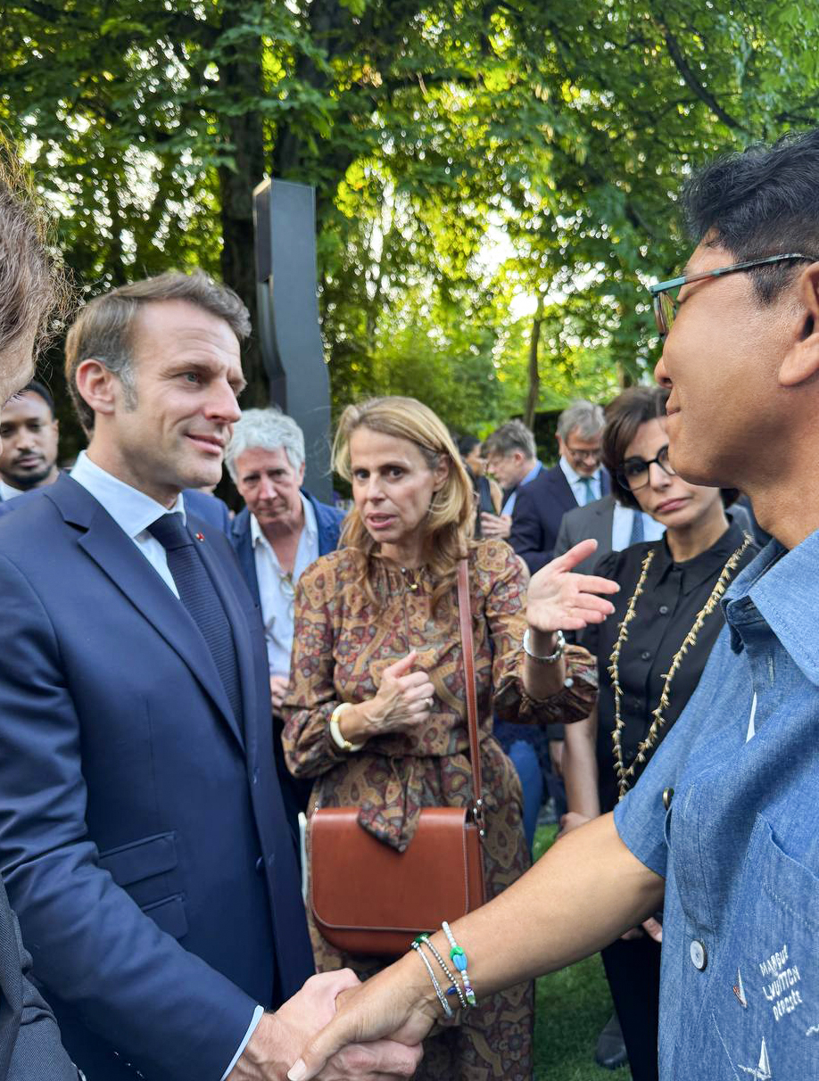 Lee Soo-man Macron Seoul Meeting