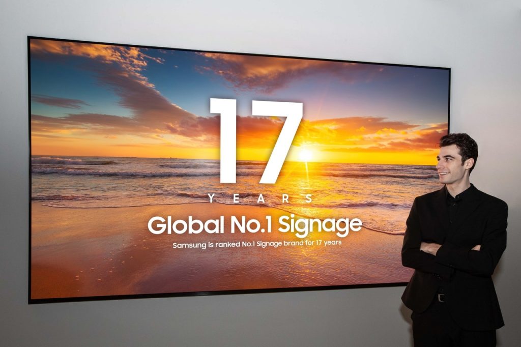 Samsung Retains Digital Signage Market Leadership for 17 Years