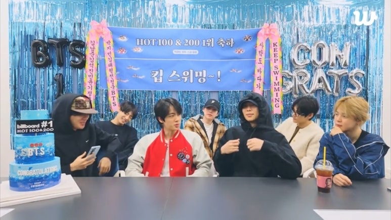 BTS Thanks Fans Livestream Chart Success