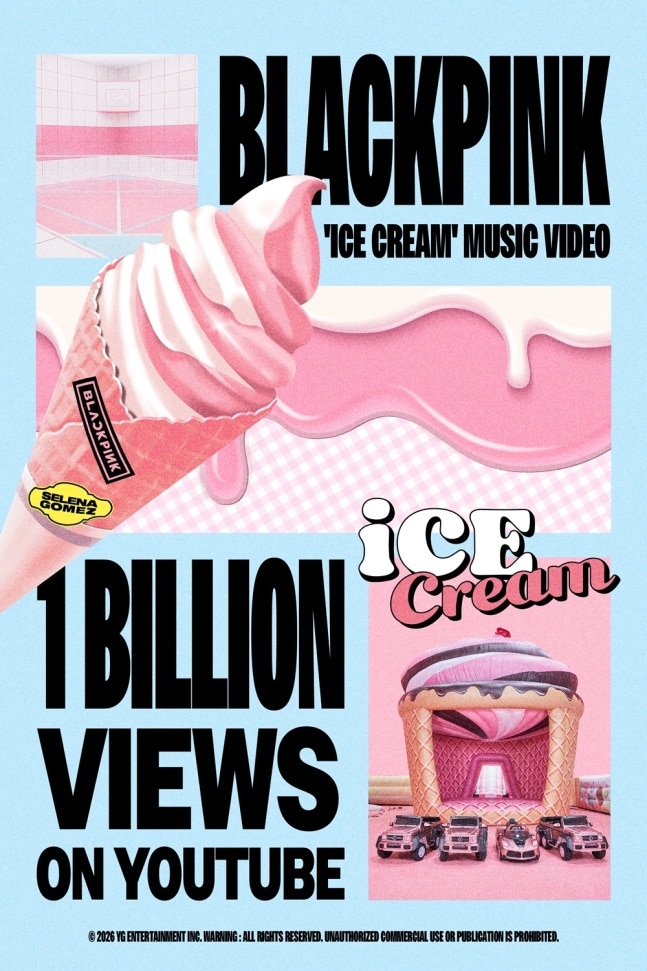 Blackpink's 'Ice Cream' Music Video Reaches 1 Billion Views