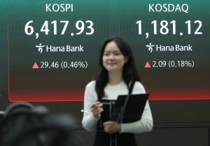 KOSPI Hits New Record High Over 6,400 on Positive Earnings Outlook