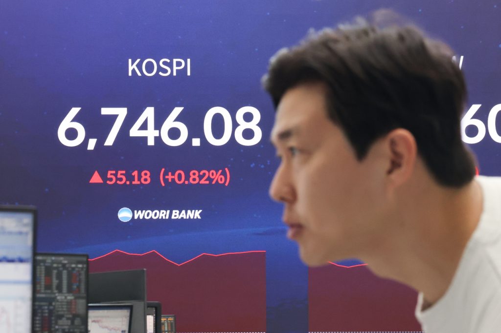 Kospi Drops from 6,750 Amid Overheating Concerns