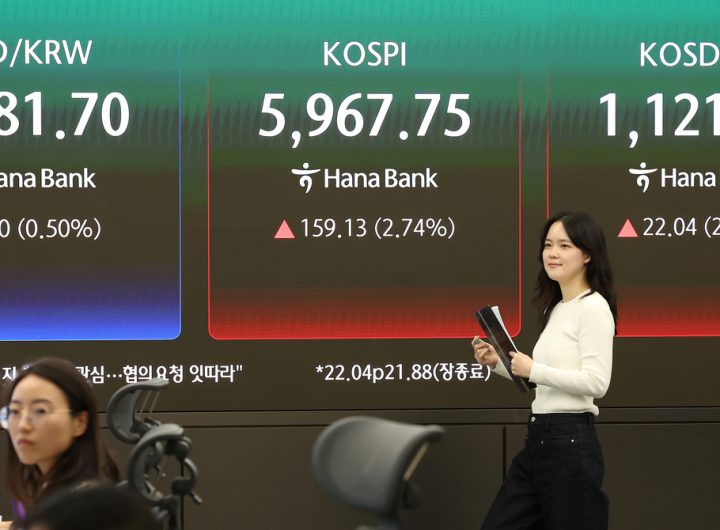 Seoul Shares Surge 3% Past 6,000 on Easing Middle East Tensions