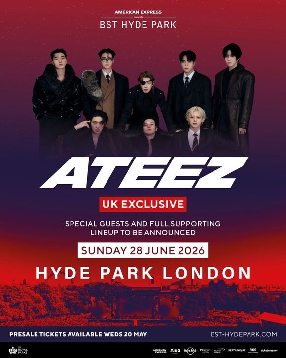 Ateez Headliner: British Summer Time Hyde Park