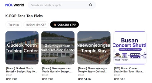 Busan Lodging for Foreigners Nearly Full for June BTS Concert