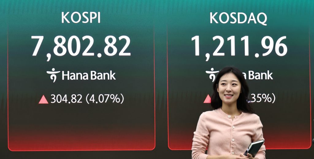 KOSPI Soars to Fresh Highs on Chip Rally Amid Peace Deal Breakdown Concerns