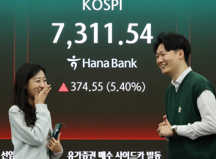 Kospi Surges Past 7,400, Outperforming S&P 500