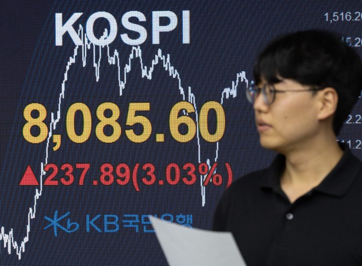 Kospi Surges Past 8,100 on Iran Ceasefire Hopes
