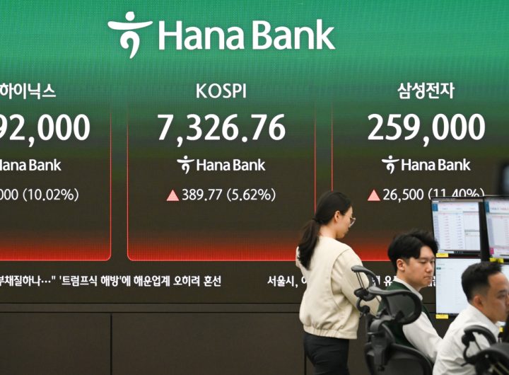 Record Short Positions Overshadow Kospi 7,000 Milestone