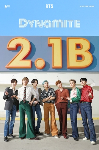 BTS "Dynamite" Most-Watched Music Video: 2.1 Billion YouTube Views