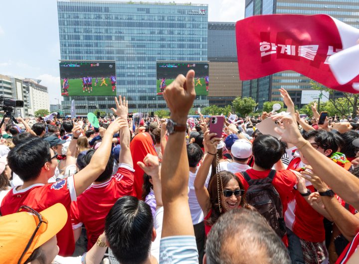 KT Organizes Gwanghwamun World Cup Fan Rally for Team Korea