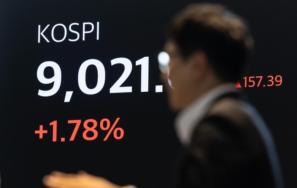 Kospi Hits 9,000 Mark