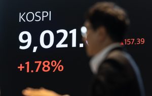 Kospi Hits 9,000 Mark