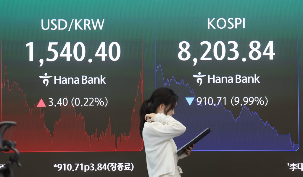 Kospi Plunges 10% Amidst Tech Sell-Offs