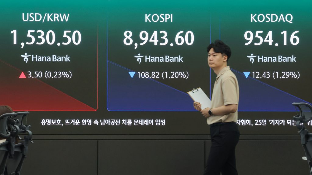 Seoul Stocks Open Lower on Iran Peace Talks Uncertainty