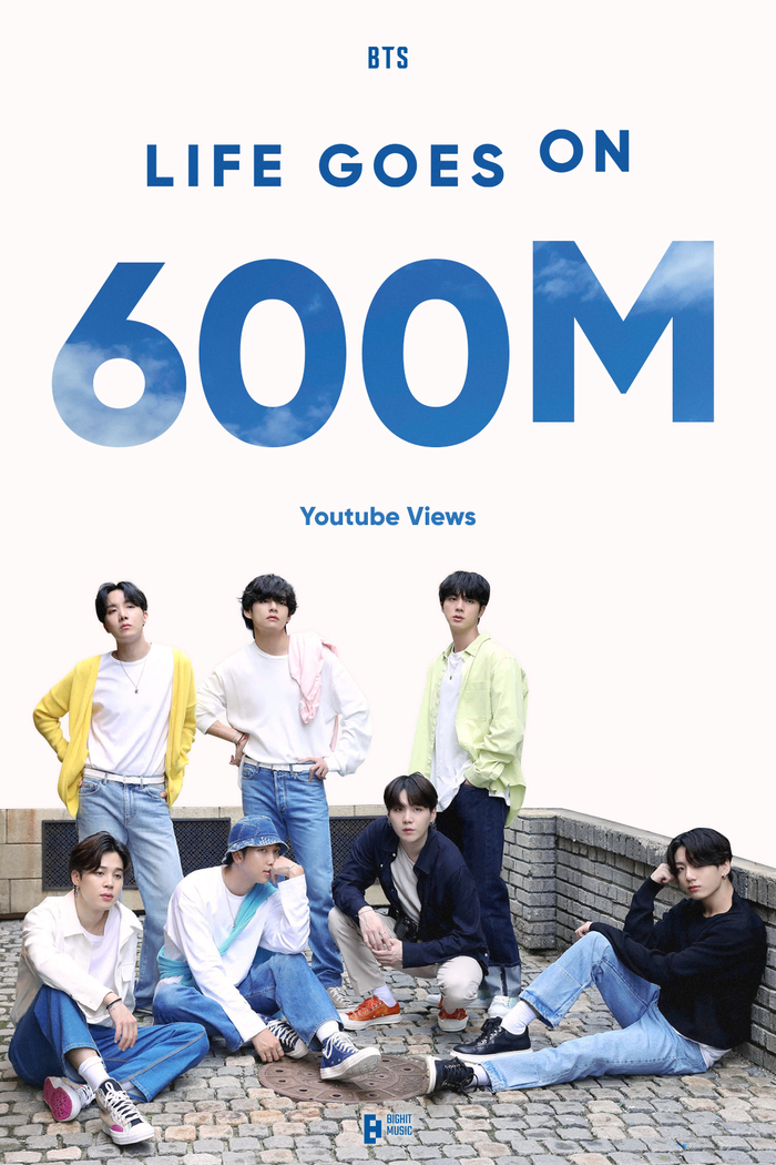 BTS 'Life Goes On' MV Hits 600M Views