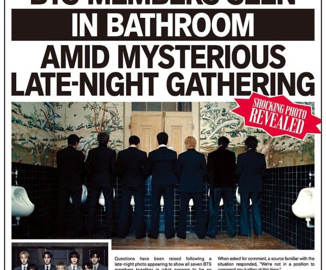 BTS "Suspicious Urinal Meeting" US Tabloid Headline Was 'Normal' MV Parody Teaser.