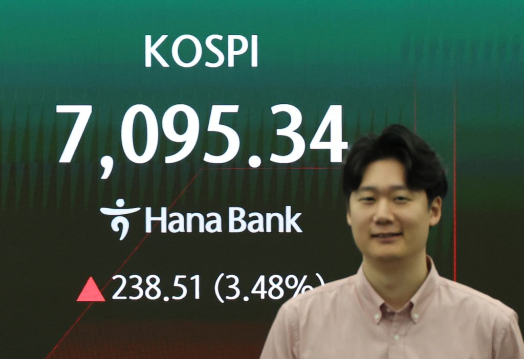 Kospi Surges to 7,000 Driven by Foreign Buying