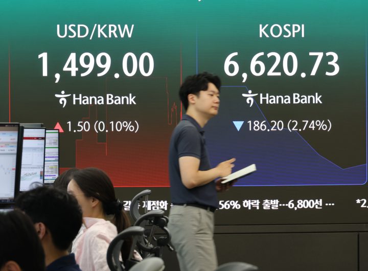 Seoul Shares Drop on Wall Street Losses, Middle East Tensions