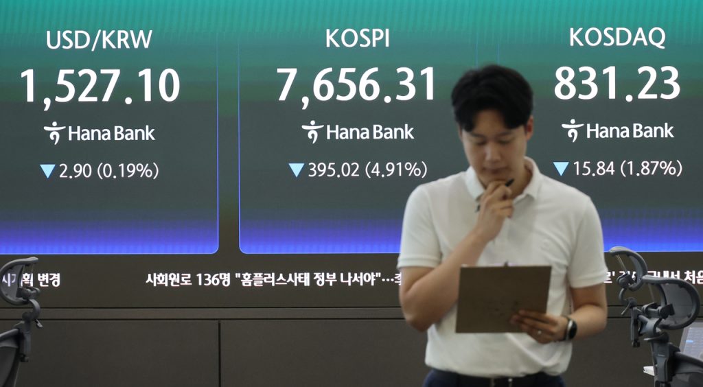Seoul Stocks Dive on Tech Weakness
