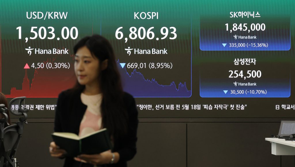 Seoul Stocks Plunge 9% on Tech Losses Amid Middle East Tensions